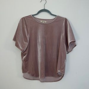 Women’s Madewell Velvet Mauve Top